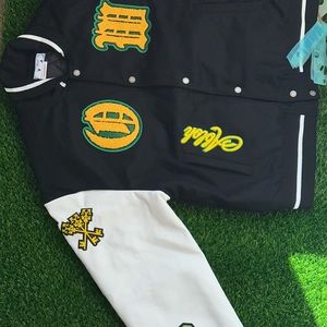 Off white varsity jacket